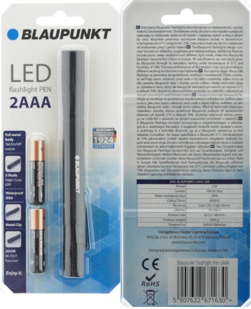 LED Flashlight Pen