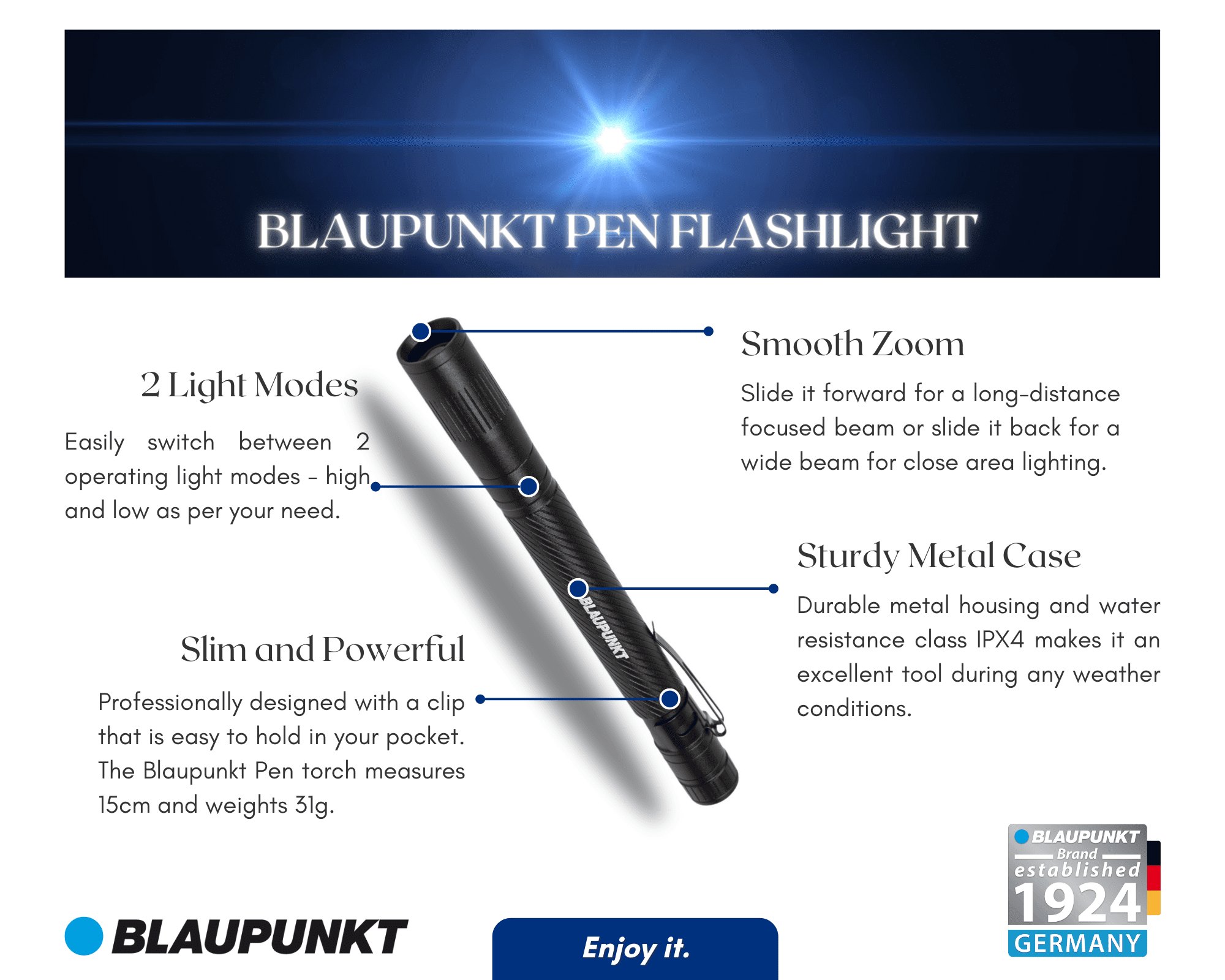 LED Flashlight Pen