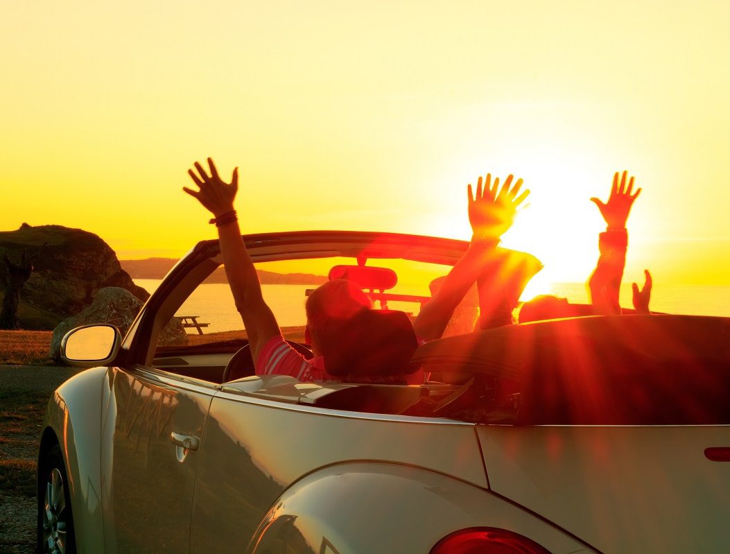 Cabriolet sunset