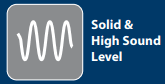 solid and high sound level