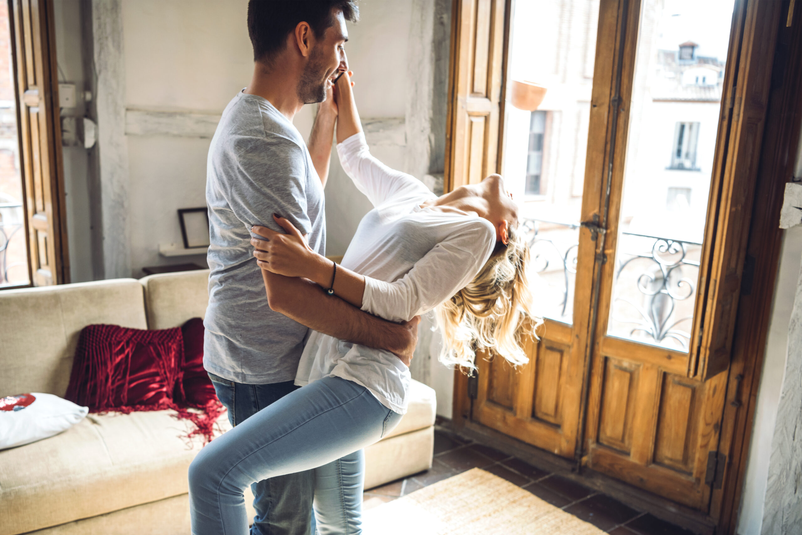 Beautiful Young Couple Dancing